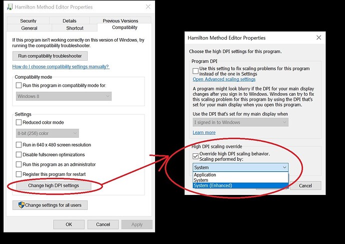 Windows 10 Menu Scaling Correction