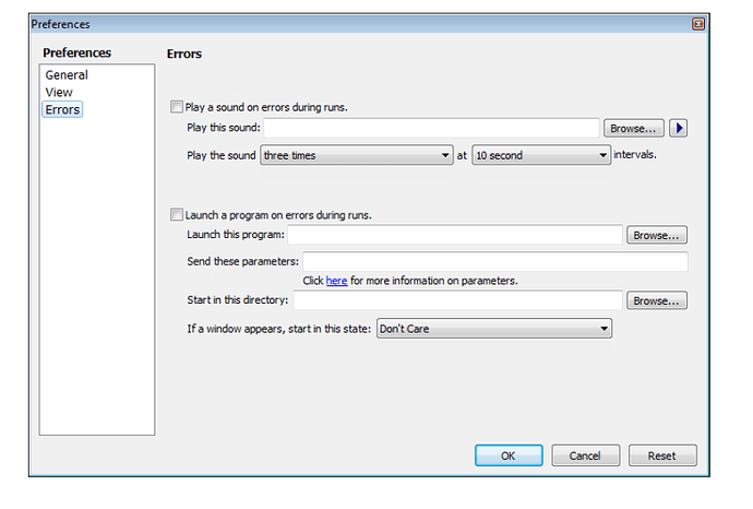 Upon error preferences biomek